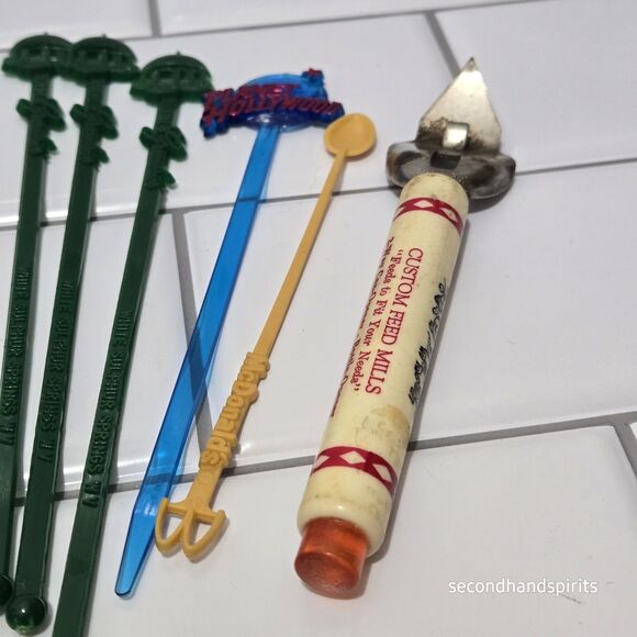 16 Vintage Plastic  Advertising Stir Swizzle Sticks / Letter Openers Fuller Brus - Picture 6 of 6